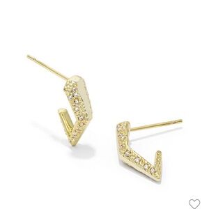 NWT Kendra Scott Gold Plated Huggie Earrings